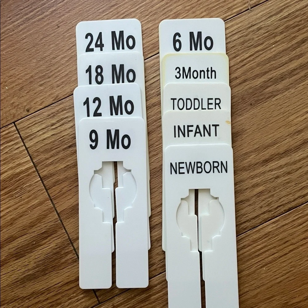 GARAGE SALE Clothing Size Dividers!